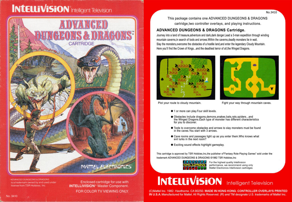 Dungeons and Draongs, game, Atari
