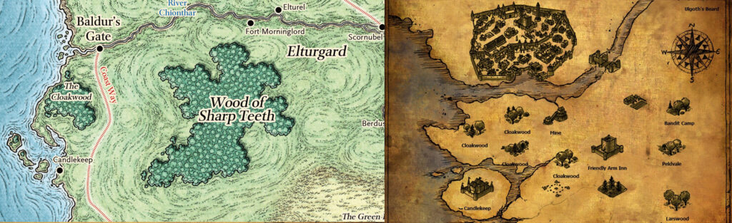 baldurs gate forest map